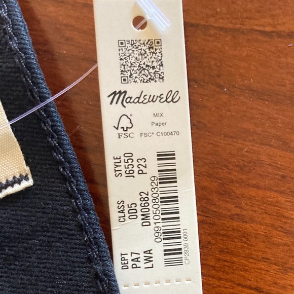 NWT Madewell 9" Mid-Rise Skinny Jeans in Lunar Wash Size 23P - Picture 4 of 7